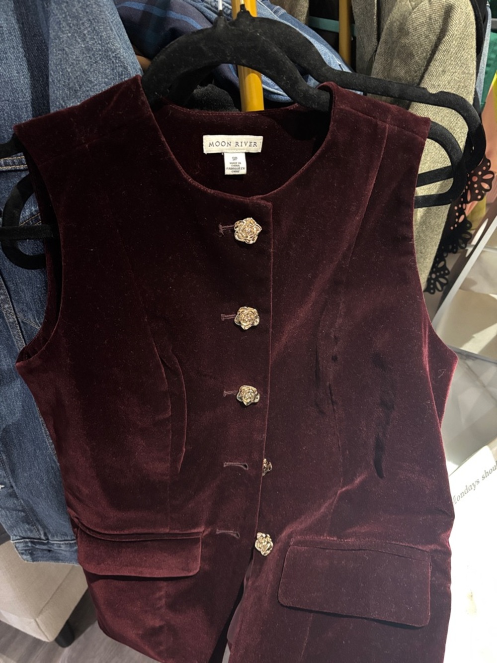 Velvet Rose Burton Vest